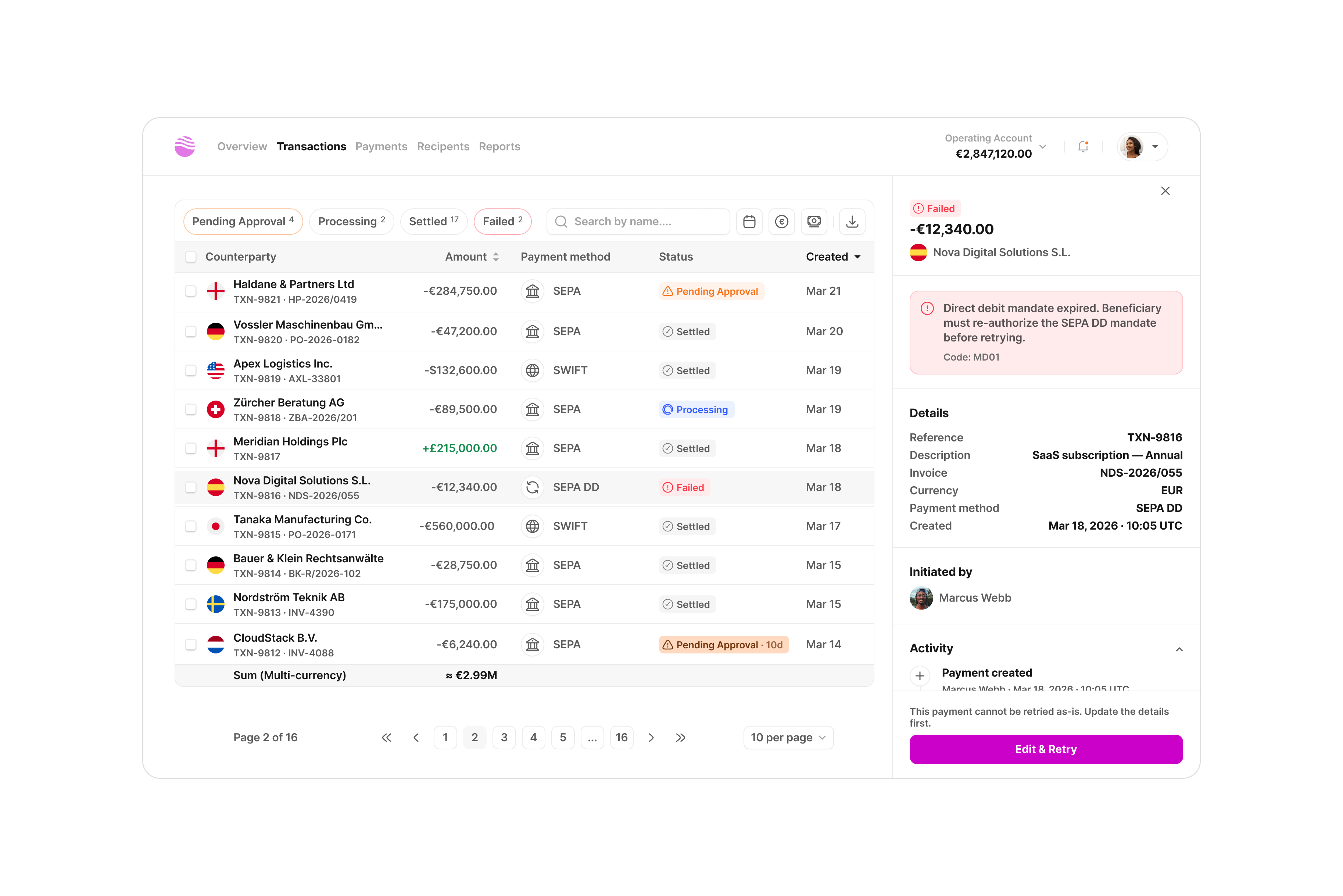Meridian — Web Platform