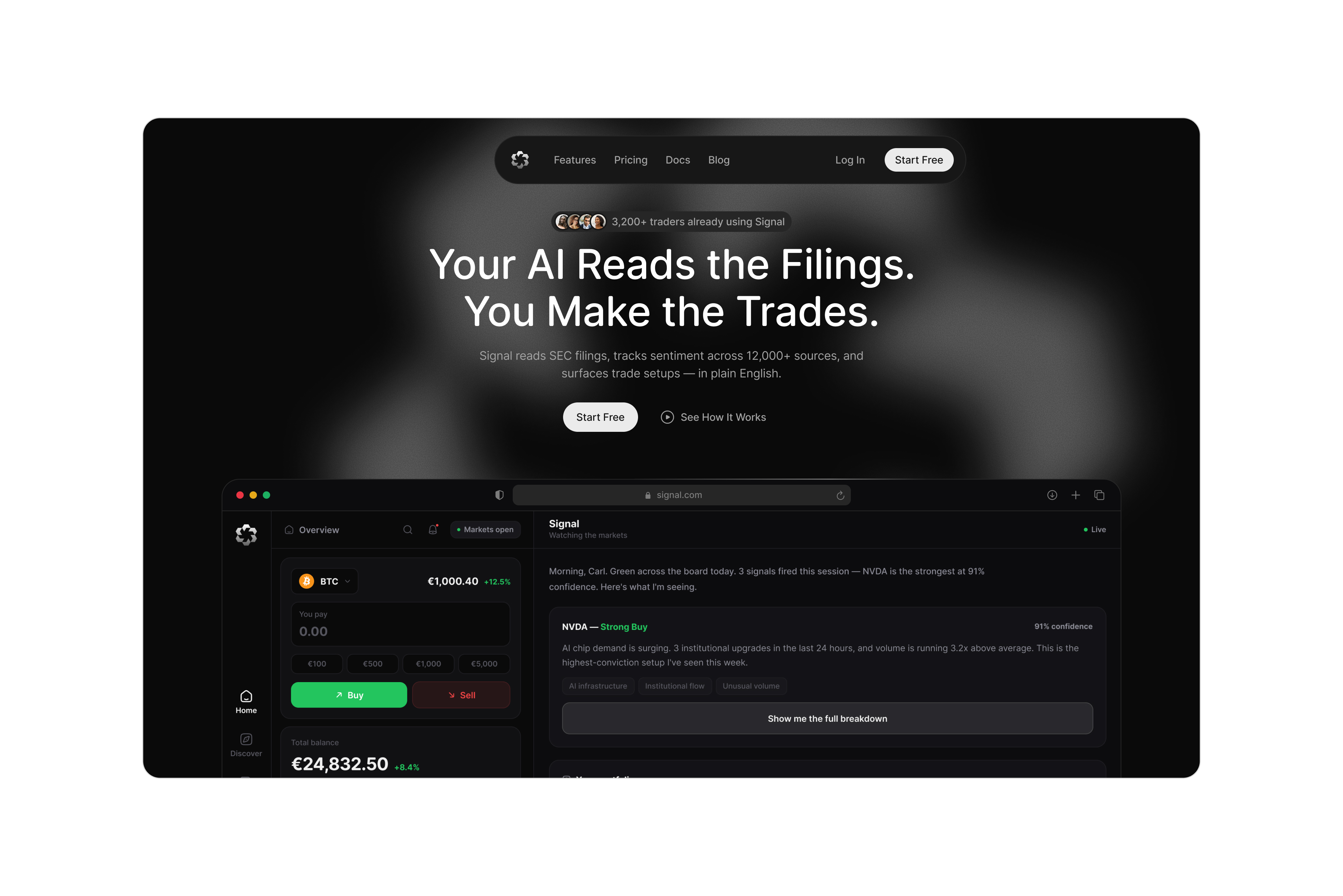 Signal — Landing Page